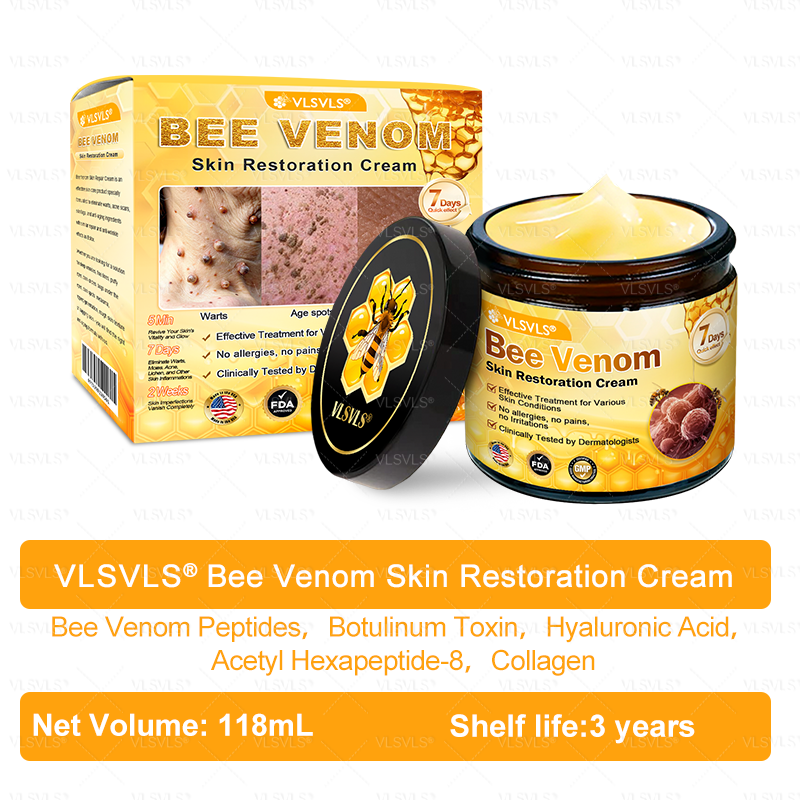 Made and Shipped from USA 🎇 VLSVLS® Bee Venom Skin Restoration Cream 🔥 LAST DAY 80% OFF🎇