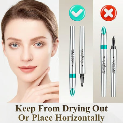 🔥3D Waterproof Eyebrow Pen 4 Fork Tip water eyebrow Pencil