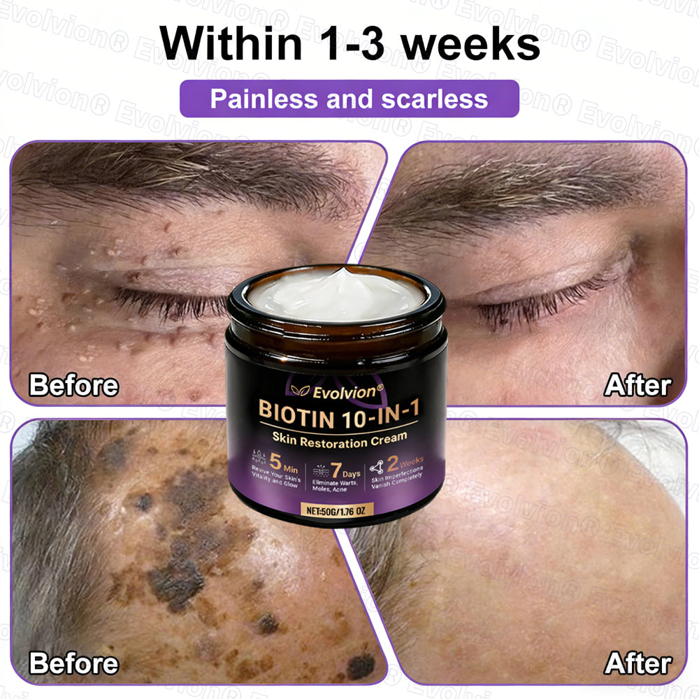 Made and Shipped from USA ✨Evolvion® Biotin 10-in-1 Skin Restoration Cream 🍀