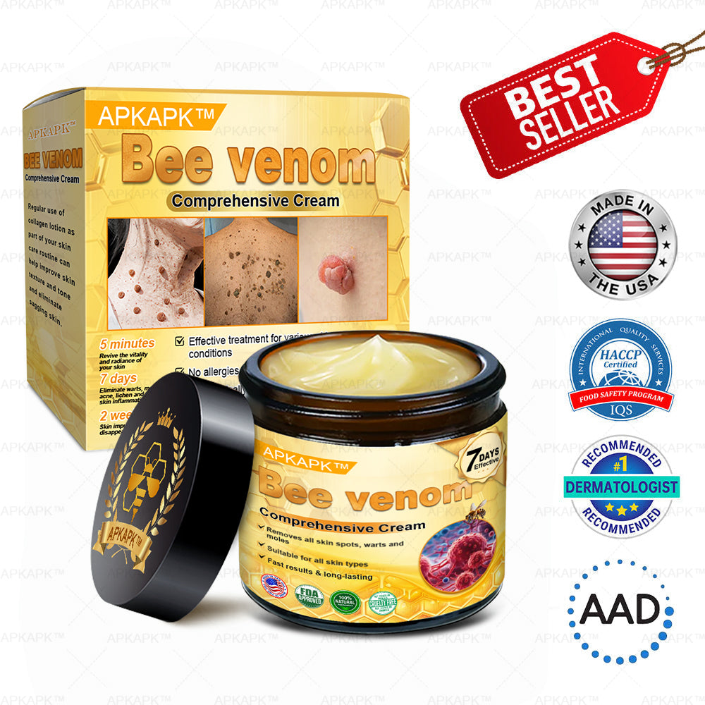 Skin Tags, Eczema, or Psoriasis? This 15-Minute Bee Venom Cream Soothes, Heals & Clears Fast—No Steroids, No Scars