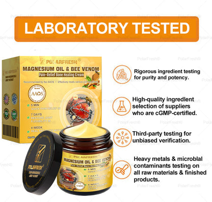 💧🐝PolarFresh® Magnesium Oil & Bee Venom Pain-Relief Bone Healing Cream👨‍⚕️Approved by the American Academy of Orthopaedic Surgeons (AAOS)