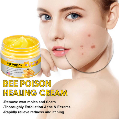 NESLEMY™ Bee Venom Skin Cream（👨‍⚕AAD Recommended),for Remove Warts, Acne and Scars