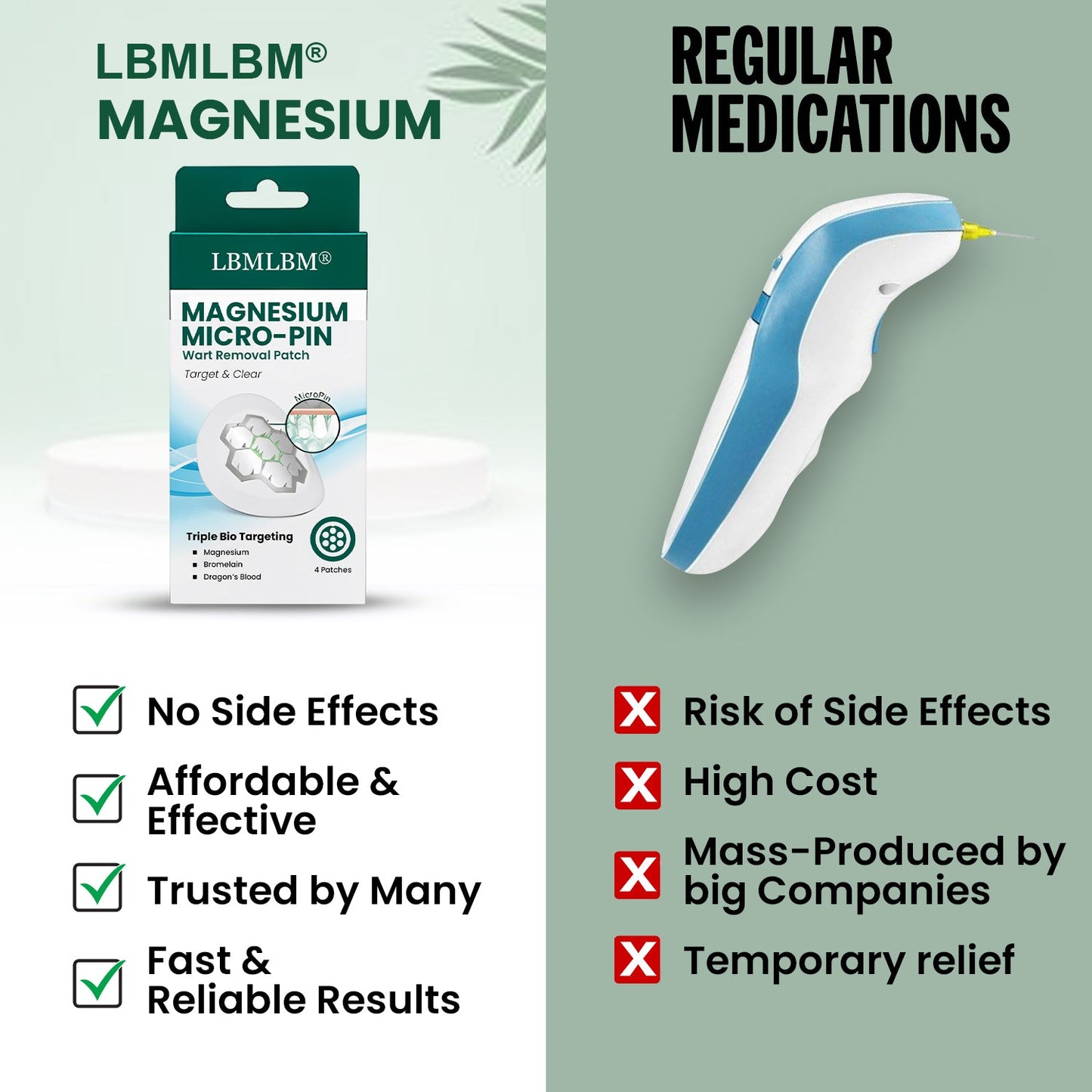 🔥LAST DAY 80% OFF - LBMLBM® Magnesium Micro-pin Wart Removal Patch