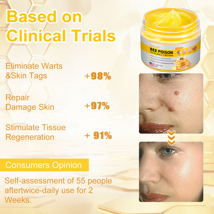 NESLEMY™ Bee Venom Skin Cream（👨‍⚕AAD Recommended),for Remove Warts, Acne and Scars