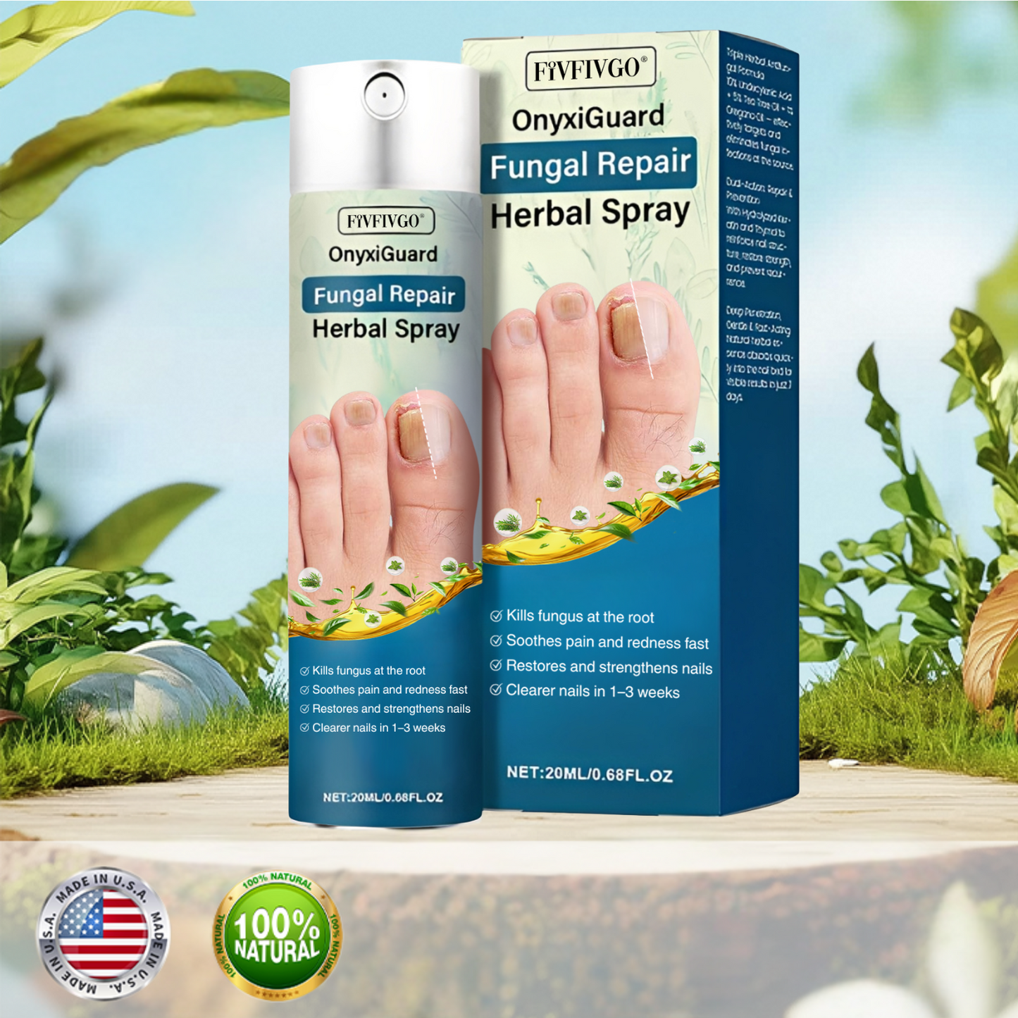 Fivfivgo® OnyxiGuard PRO Fungal Repair Herbal Spray