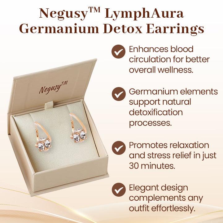 LymphAura Germanium Detox Earrings ( Imported from USA ) -🌟Buy 1 Get 1 (💕Valentine Month💕 Offer )🌟