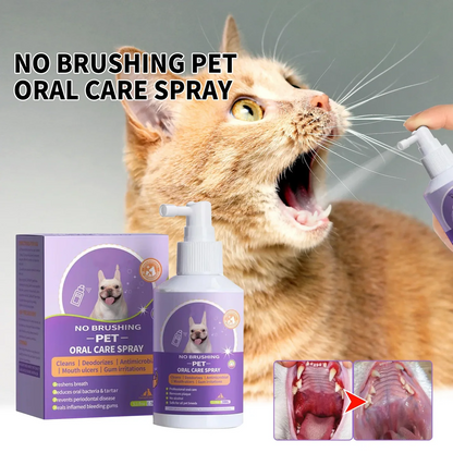 🔥Teeth Cleaning Spray – Fresh Breath & Dental Care for Dogs & Cats