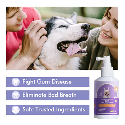 🔥Teeth Cleaning Spray – Fresh Breath & Dental Care for Dogs & Cats