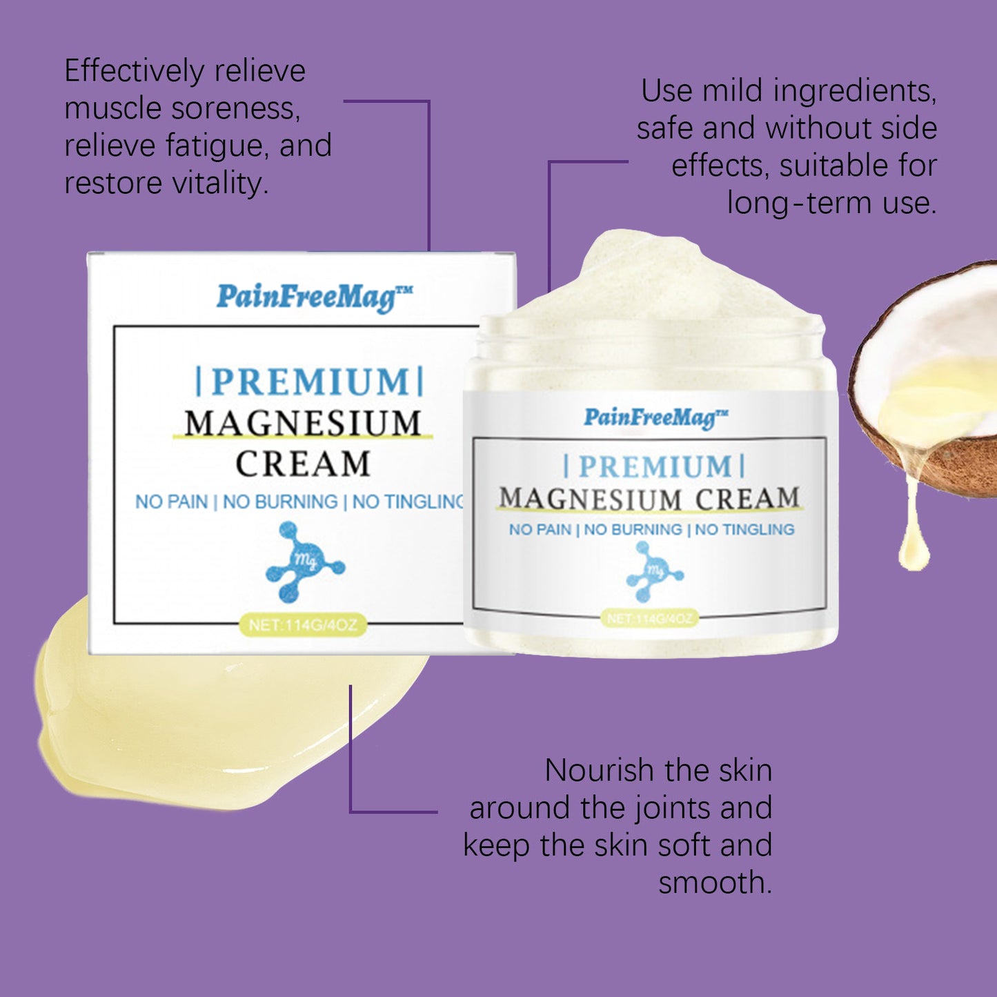 PainFreeMag™ Natural Pain Relief Cream 🌿 - This mineral relieves pain in just 15 minutes! 🌟