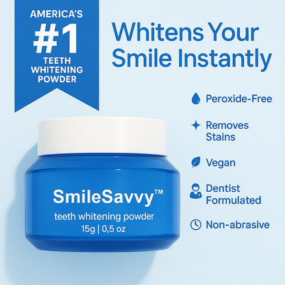 SmileSavvy® Teeth Whitening Powder