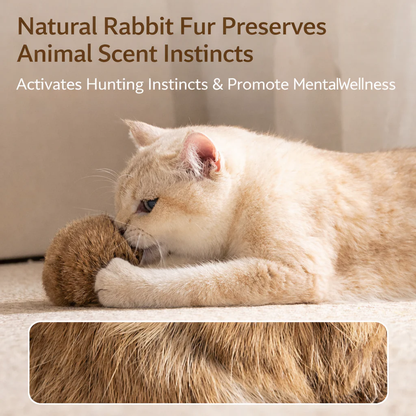 Furry Catnip Toy Ball