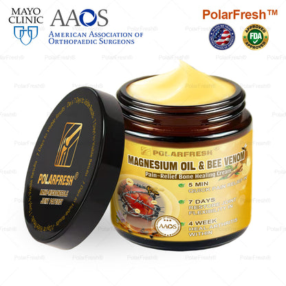 💧🐝PolarFresh® Magnesium Oil & Bee Venom Pain-Relief Bone Healing Cream👨‍⚕️Approved by the American Academy of Orthopaedic Surgeons (AAOS)