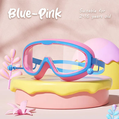 🔥Last Day Promotion 49% OFF-🔥HD children's large frame waterproof and anti-fog swimming goggles