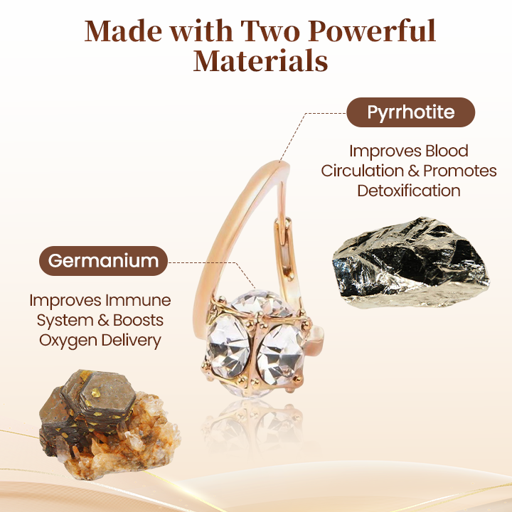 LymphAura Germanium Detox Earrings ( Imported from USA ) -🌟Buy 1 Get 1 (💕Valentine Month💕 Offer )🌟