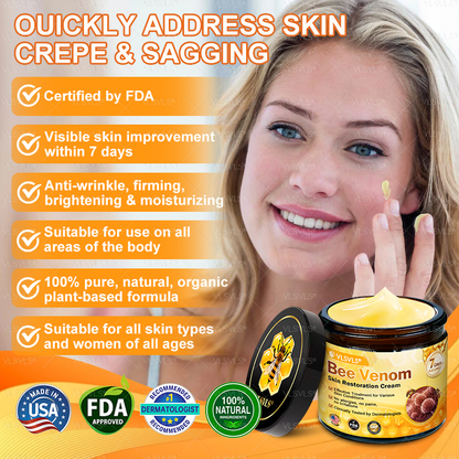 Made and Shipped from USA 🎇 VLSVLS® Bee Venom Skin Restoration Cream 🔥 LAST DAY 80% OFF🎇