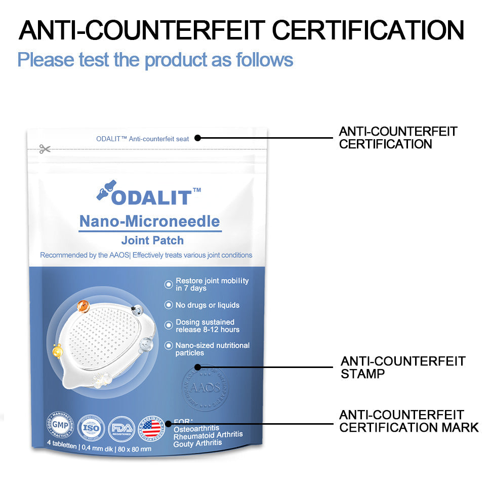 Official Store：👩‍⚕️Recommended by AAOS🦾ODALIT® Nano-microneedle joint patch (Painless, long-lasting, suitable for arthritis, varicose veins and various orthopedic diseases)