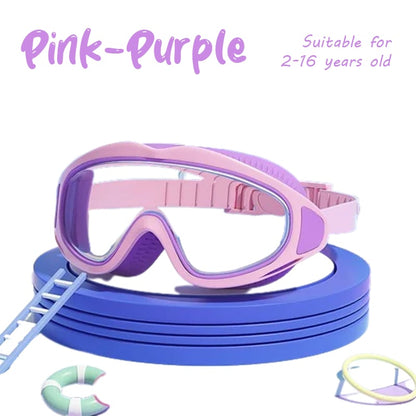 🔥Last Day Promotion 49% OFF-🔥HD children's large frame waterproof and anti-fog swimming goggles