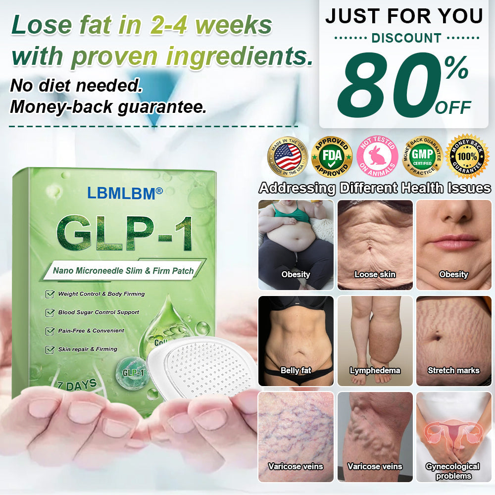 Final 3 Hours: 80% OFF✅ LBMLBM® SMGT-GLP-1 Collagen Nano Microneedle Patch (Clinically Proven & Suitable for All Ages)