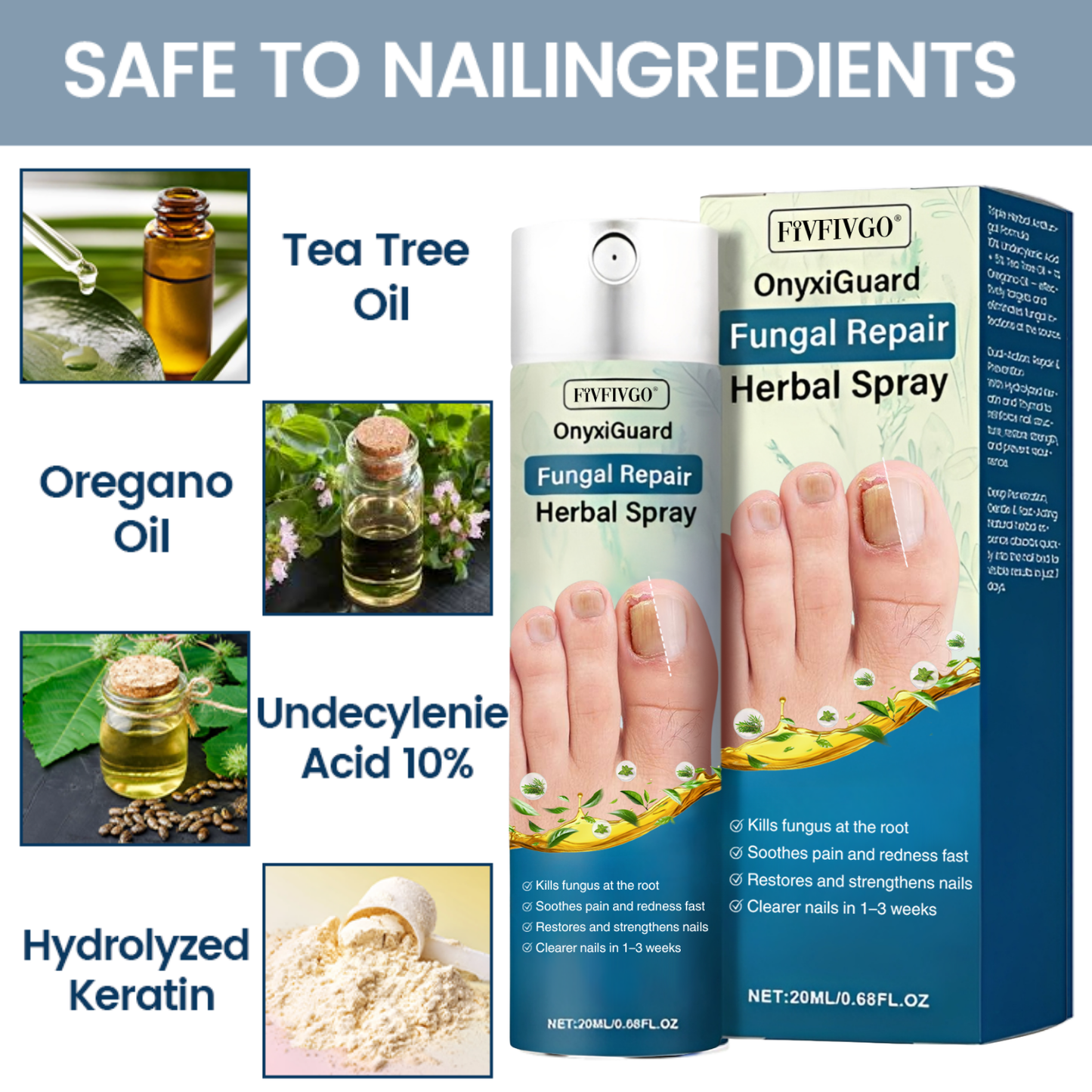 Fivfivgo® OnyxiGuard PRO Fungal Repair Herbal Spray