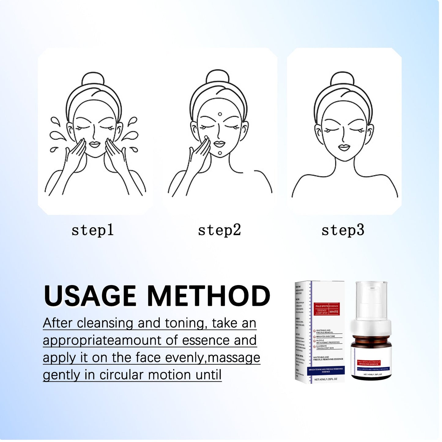 ✨FLASH SALE：⚡5-second brightening rescue: Dark spots disappear, blemishes fade, and skin becomes radiant! Vitamin C Whitening Freckles ESSENCE