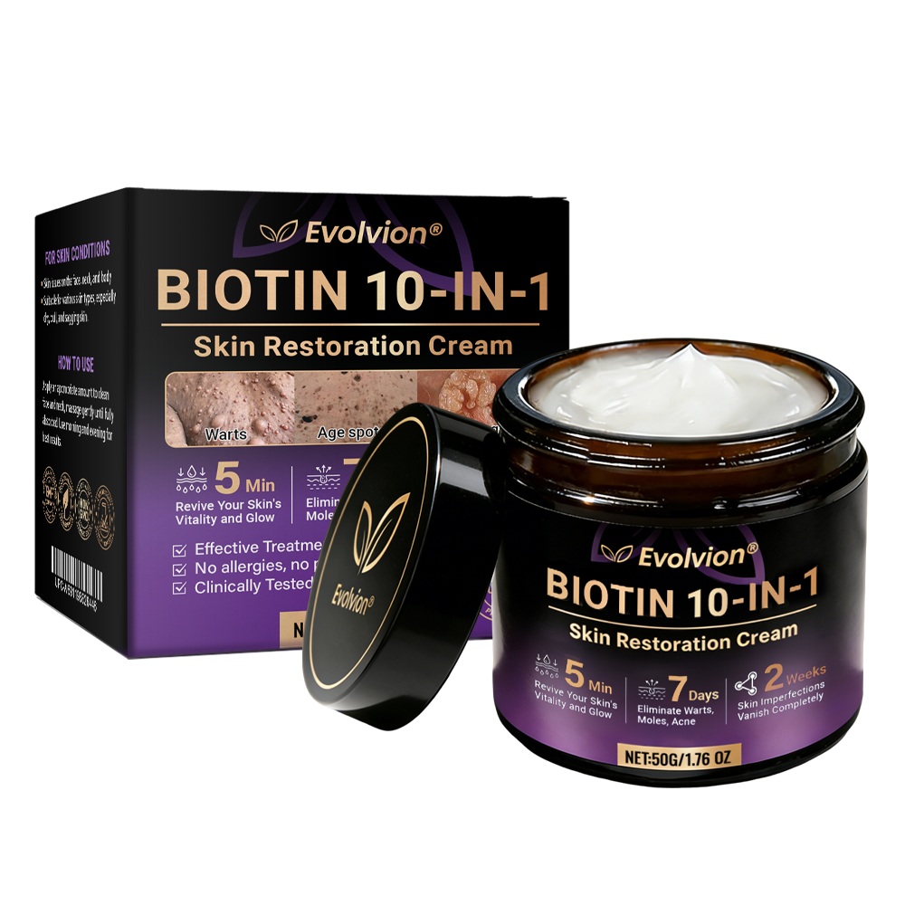 Made and Shipped from USA ✨Evolvion® Biotin 10-in-1 Skin Restoration Cream 🍀