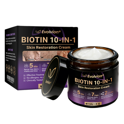 Made and Shipped from USA ✨Evolvion® Biotin 10-in-1 Skin Restoration Cream 🍀