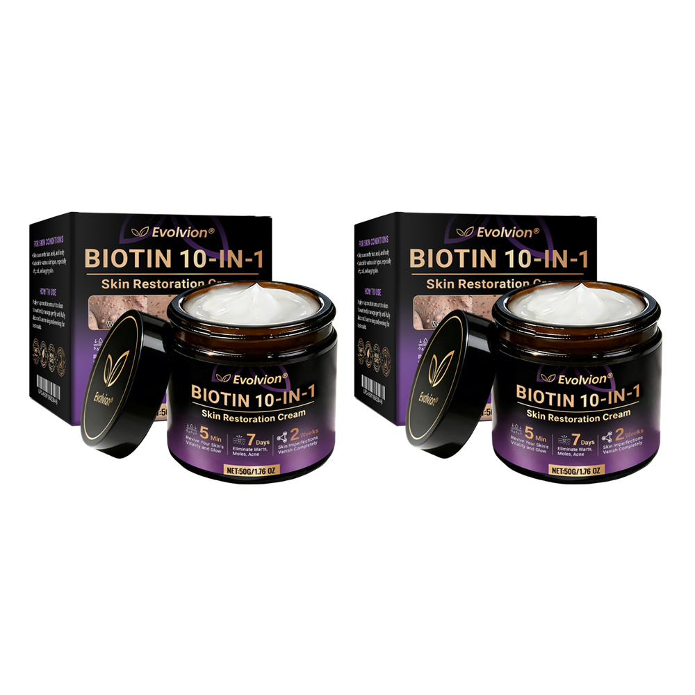 Made and Shipped from USA ✨Evolvion® Biotin 10-in-1 Skin Restoration Cream 🍀