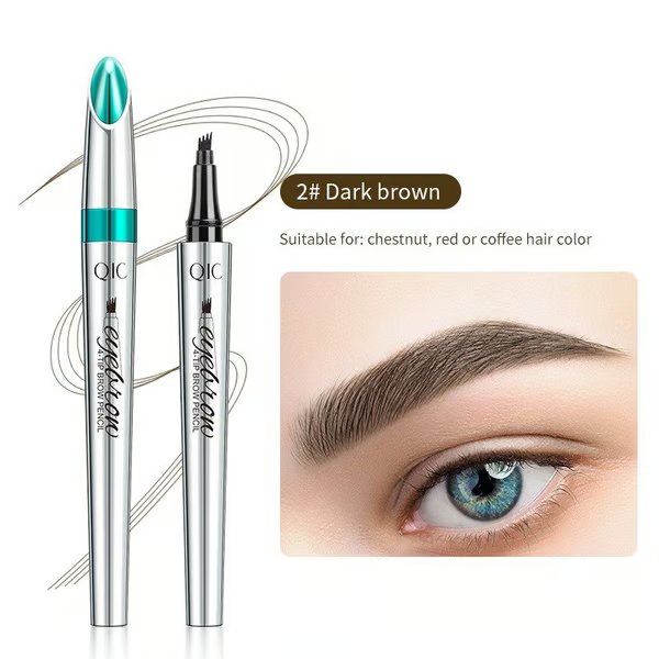 🔥3D Waterproof Eyebrow Pen 4 Fork Tip water eyebrow Pencil